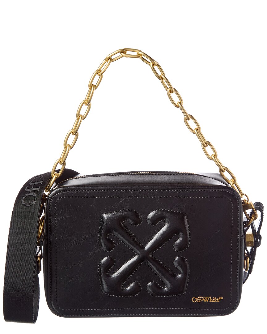 Off-White Logo Medium Leather Crossbody