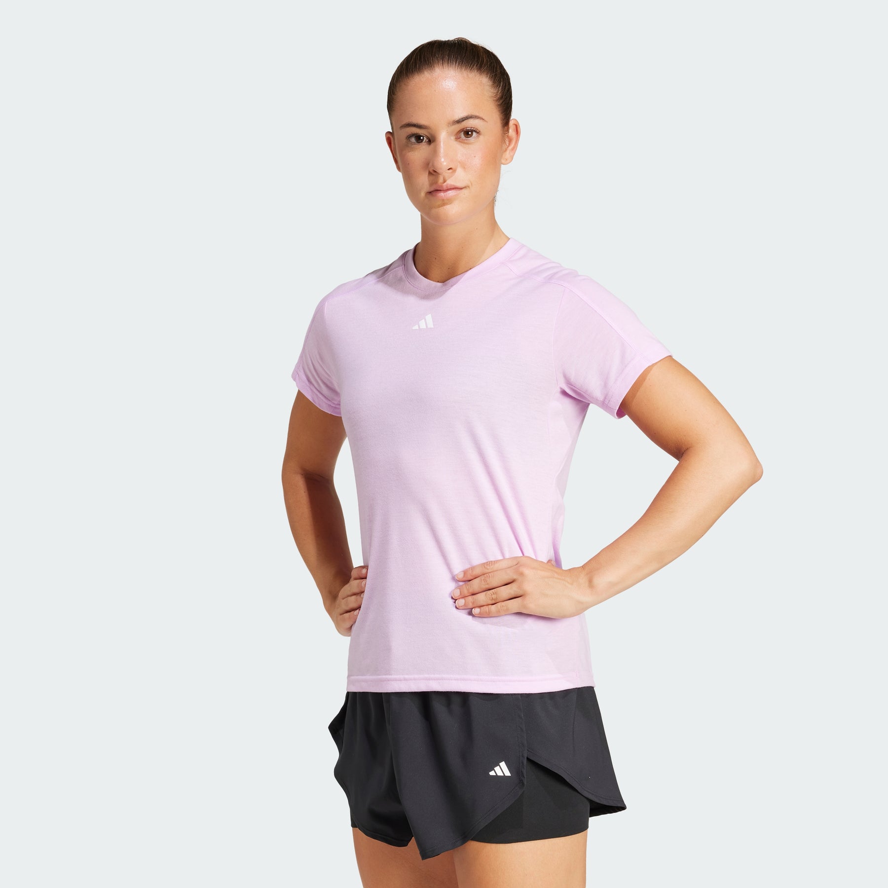 Women’s adidas AEROREADY Train Essentials Minimal Branding Crewneck Tee